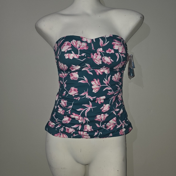 NWT Draper James Floral Twist Front Tankini Swim Top Size XS - Picture 1 of 7